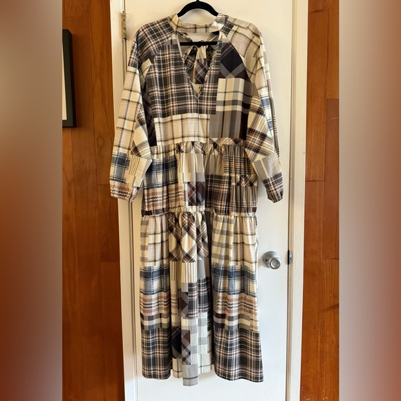 Anthropologie Damson Madder Patchwork Maxi Dress - Picture 2 of 8